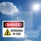 Signmission Nitrogen In Use Danger Sign, Plastic, 10in W x 7in L, 2PK OS-2PACK-DS-P-710-L-2458 - alternate 4
